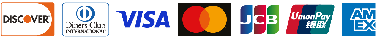 Supported card brands.
